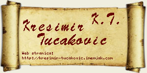 Krešimir Tucaković vizit kartica